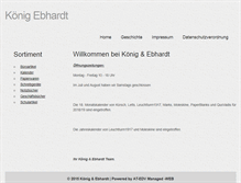 Tablet Screenshot of koenig-ebhardt.at